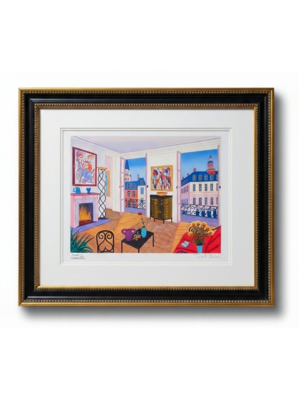 Fanch Ledan Serigraph "Salon Max-Arman" Signed and Numbered with COA